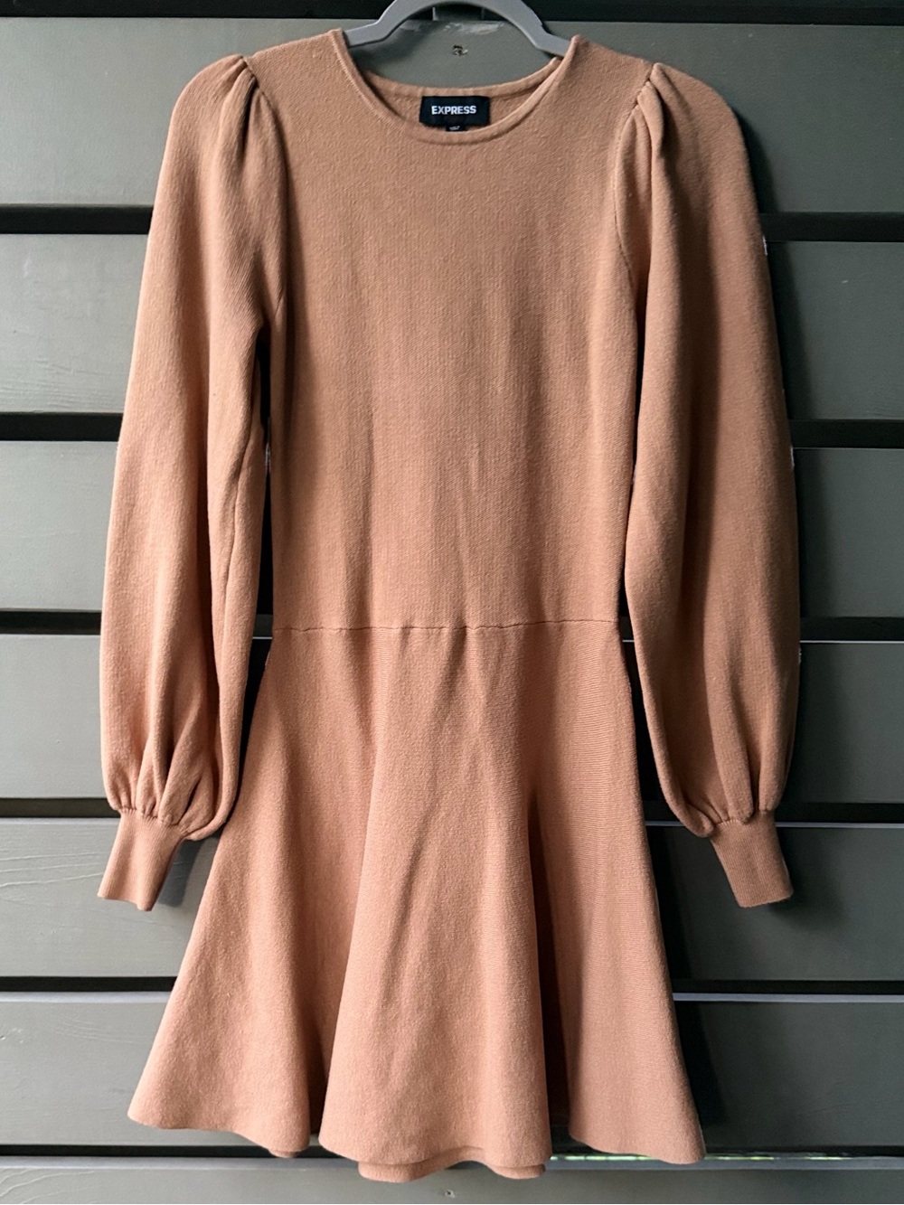 Express Camel/Tan Knit Sweater